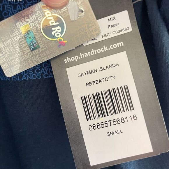 New Hard Rock Cafe Cayman Islands Graphic  T-Shirt Size Small Souvenir - Picture 3 of 4